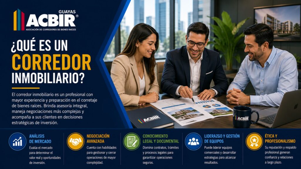 ¿Qué es un corredor inmobiliario?