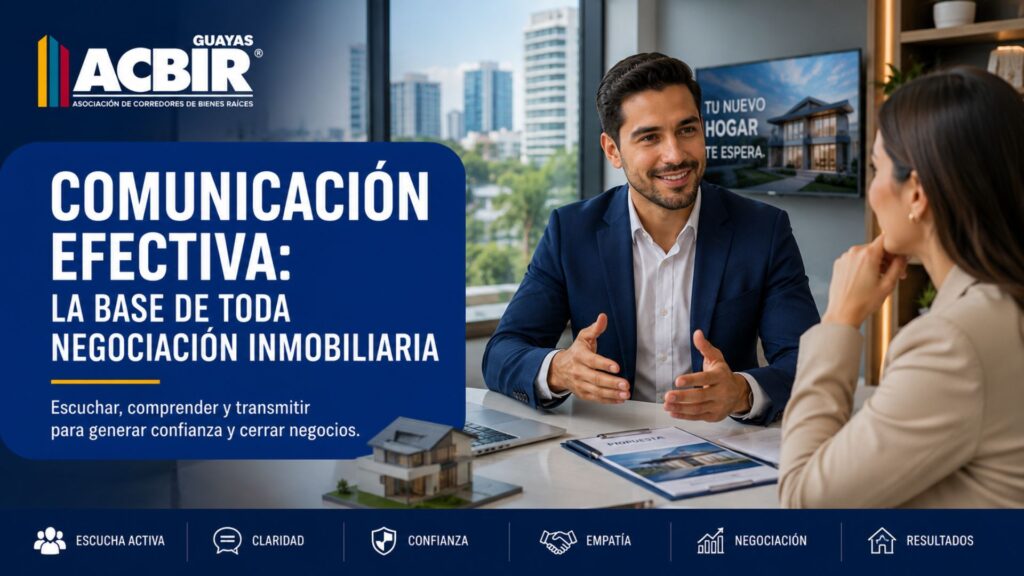 Comunicación efectiva: la base de toda negociación inmobiliaria