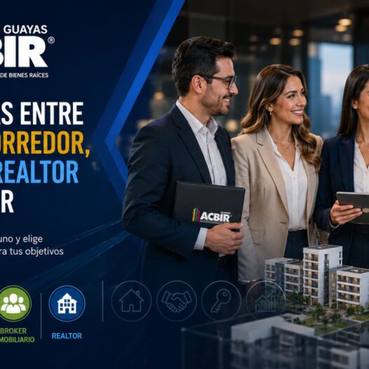 Diferencias entre agente inmobiliario, corredor inmobiliario y broker en Ecuador