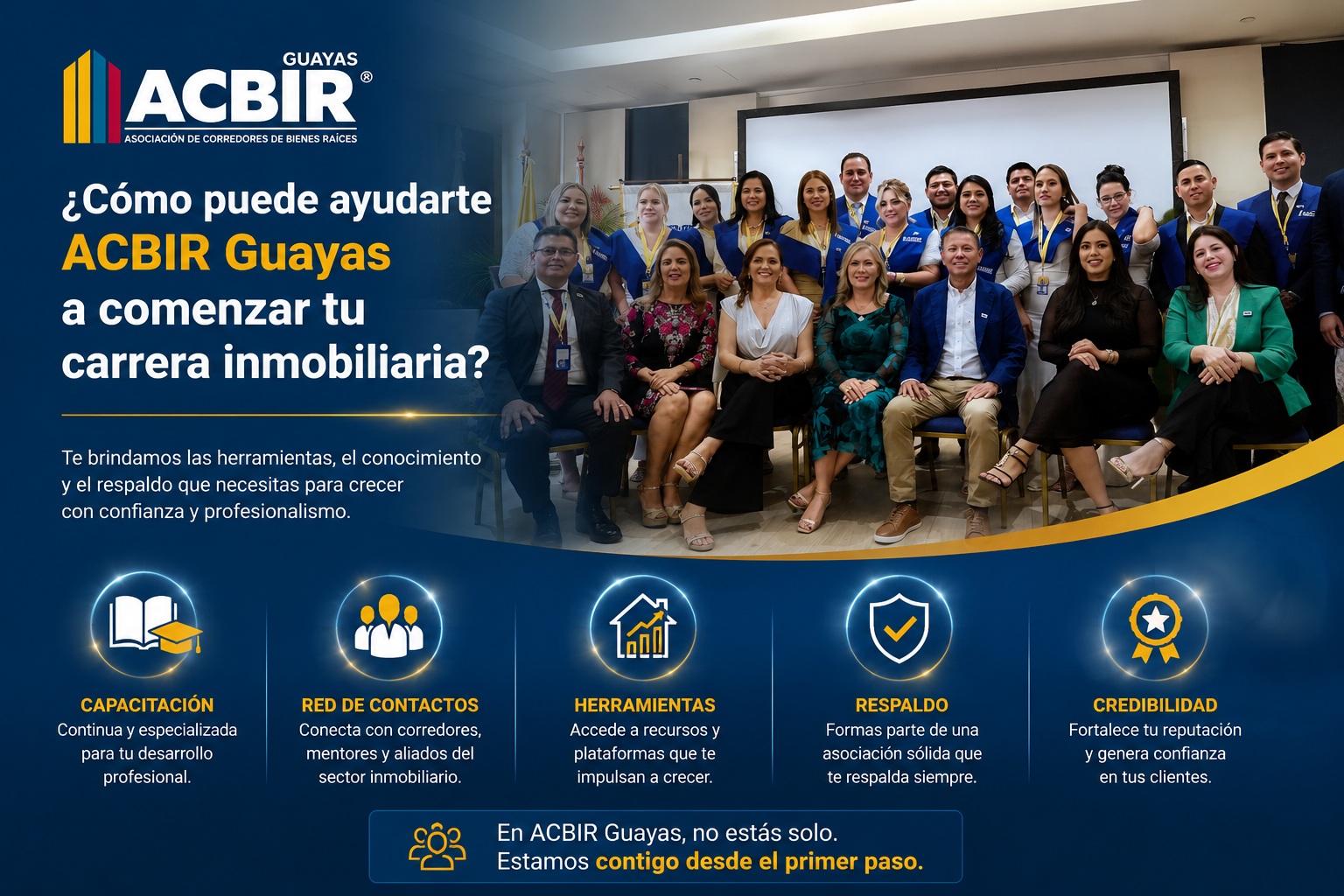¿Cómo puede ayudarte ACBIR Guayas a comenzar tu carrera inmobiliaria?