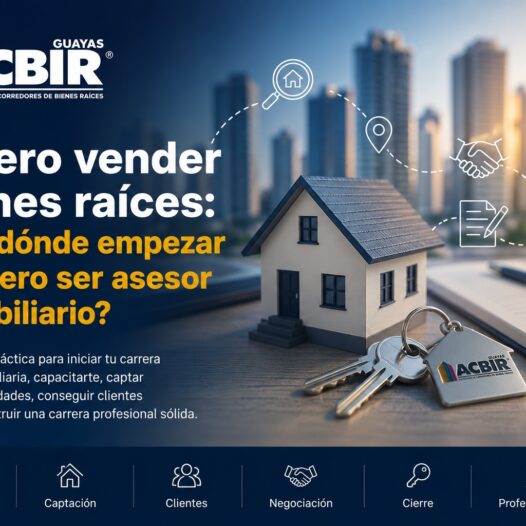 Quiero vender bienes raíces: ¿por dónde empezar si quiero ser asesor inmobiliario?