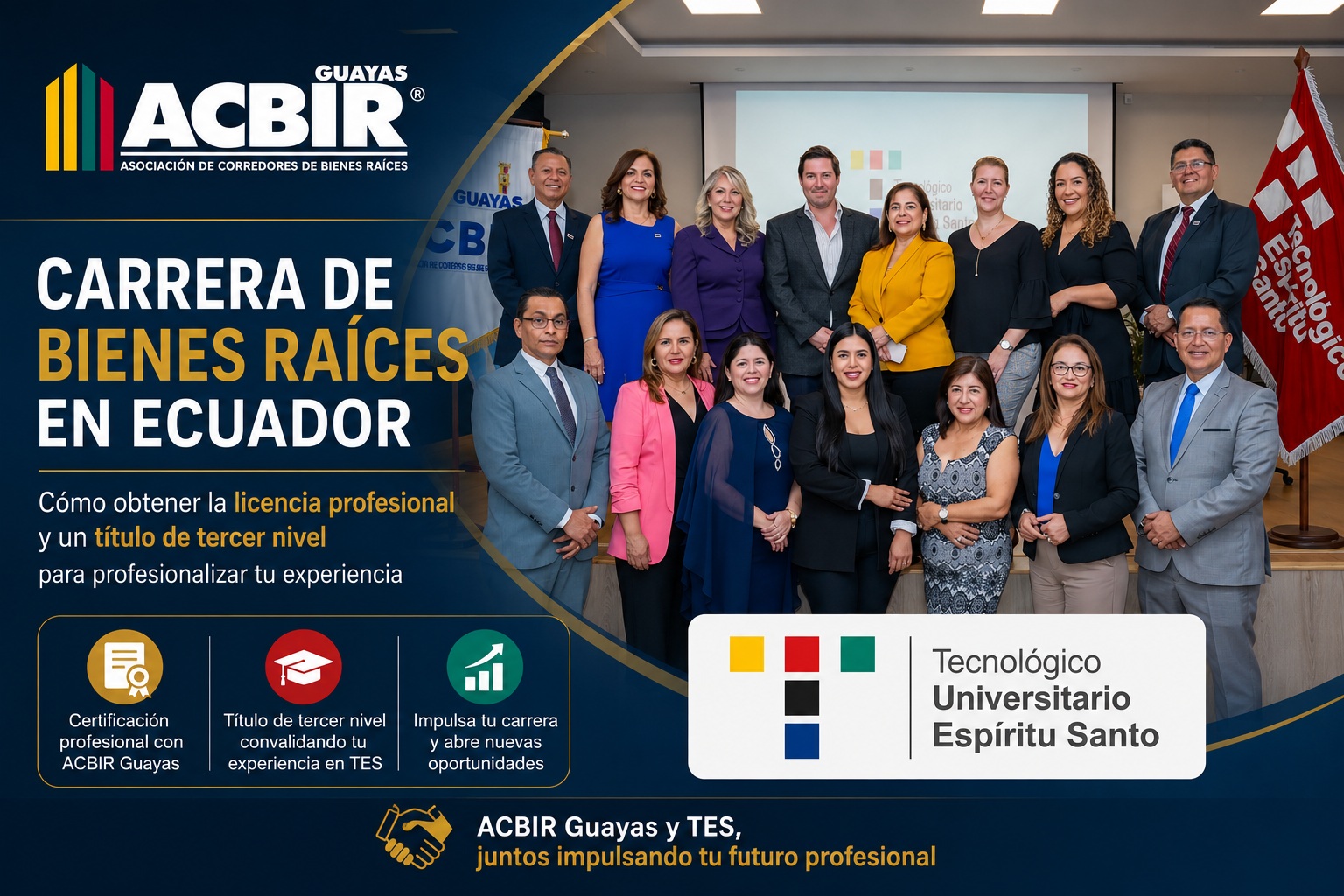 Carrera de Bienes Raíces en Ecuador: cómo obtener la licencia profesional y un título de tercer nivel Carrera de Bienes Raíces en Ecuador: cómo obtener la licencia profesional y un título de tercer nivel