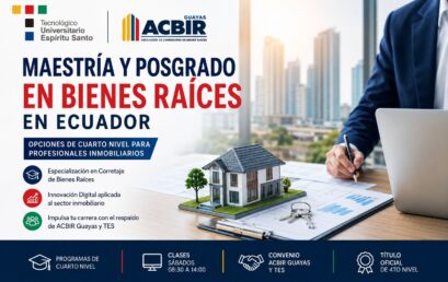 Maestría y Posgrado en Bienes Raíces en Ecuador: opciones de cuarto nivel para profesionales inmobiliarios